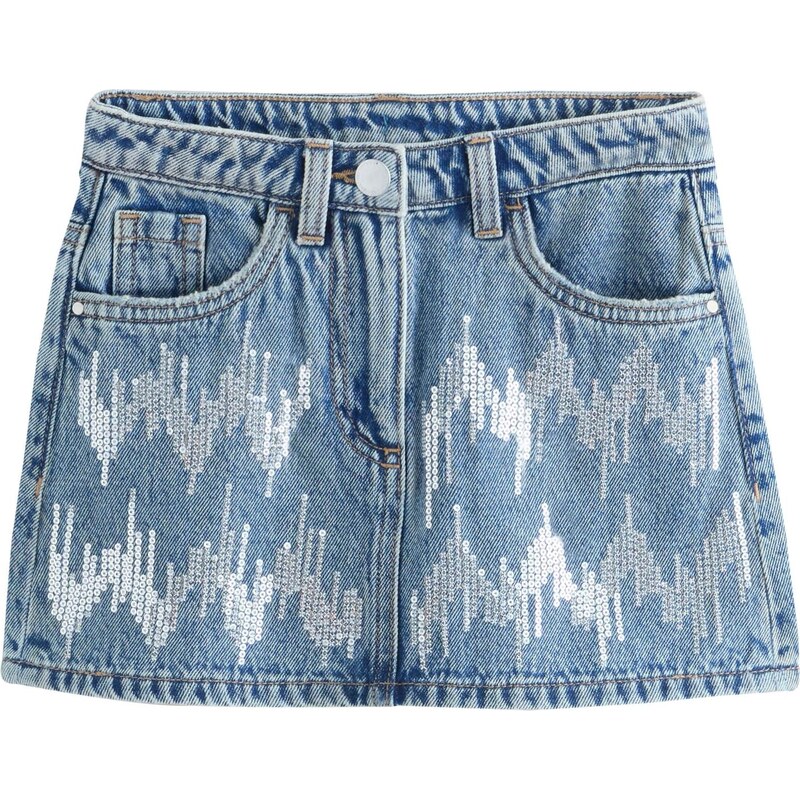 Next Sukňa modrá denim 66382812