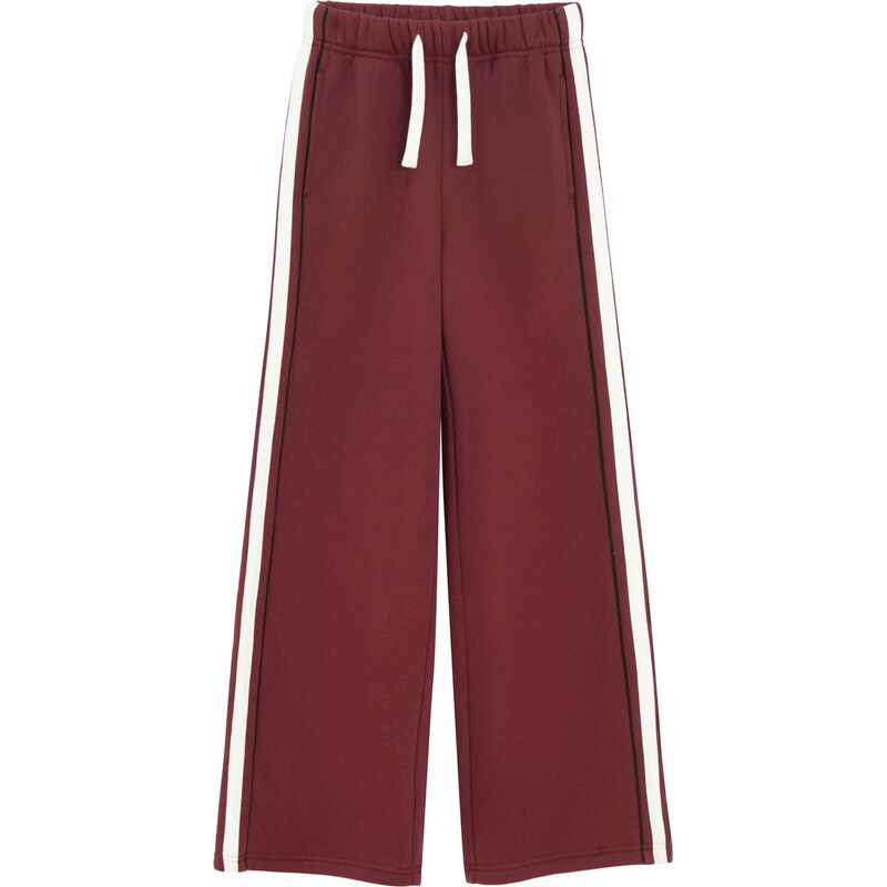 Cool Club Nohavice burgundská / čierna / biela 66382813