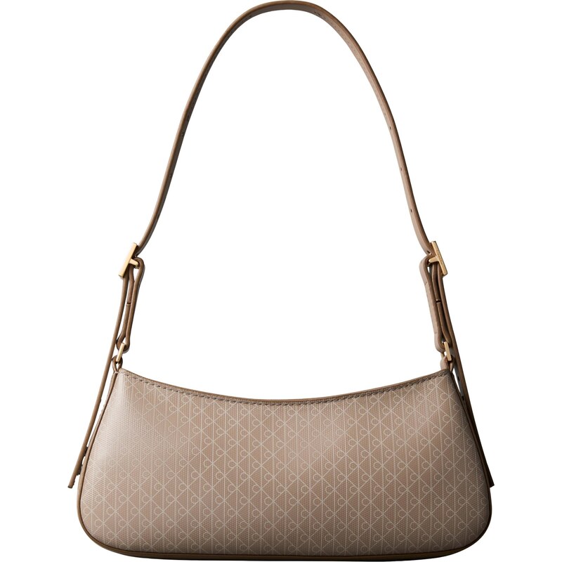 Calvin Klein Kabelka na rameno tmelová / sivobéžová 66382890