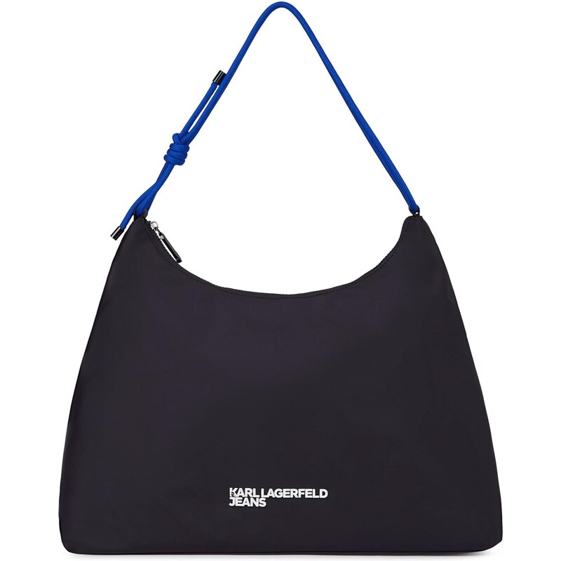 KARL LAGERFELD JEANS Kabelka na rameno čierna / prírodná biela 66382914