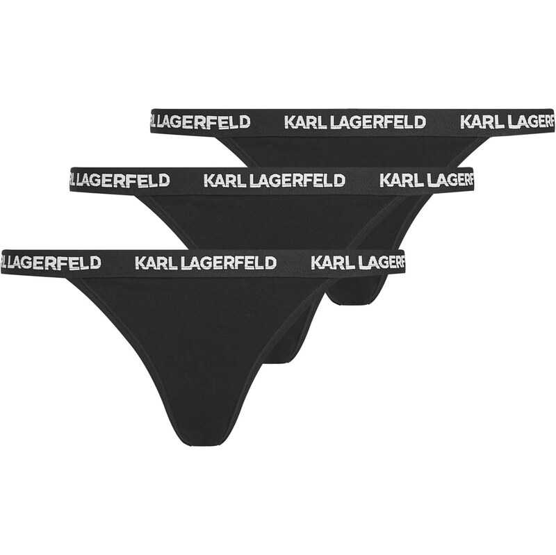 Karl Lagerfeld Nohavičky čierna / biela 66382949