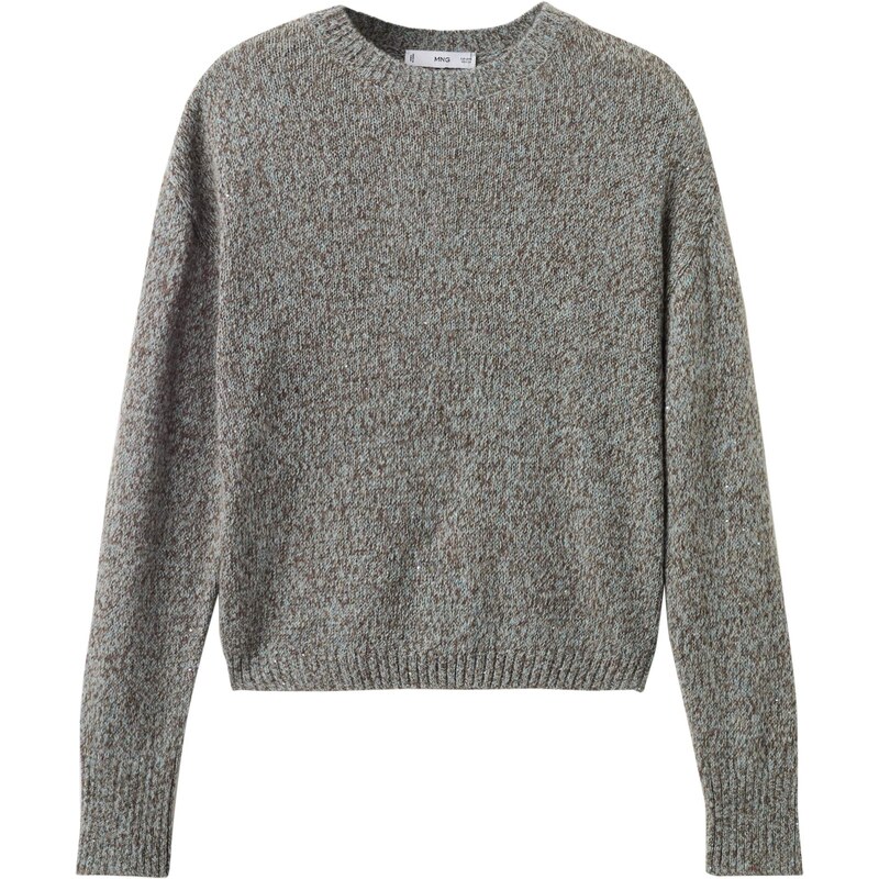 MANGO Sveter BICO svetlomodrá / hnedá 66383075