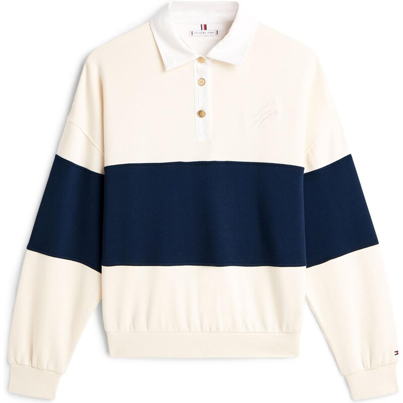 TOMMY HILFIGER Mikina krémová / námornícka modrá 66383136