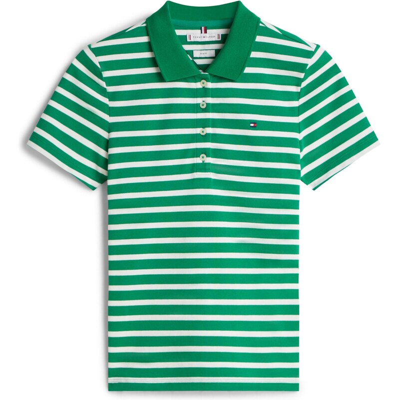 TOMMY HILFIGER Tričko 1985 trstinová / biela 66383156