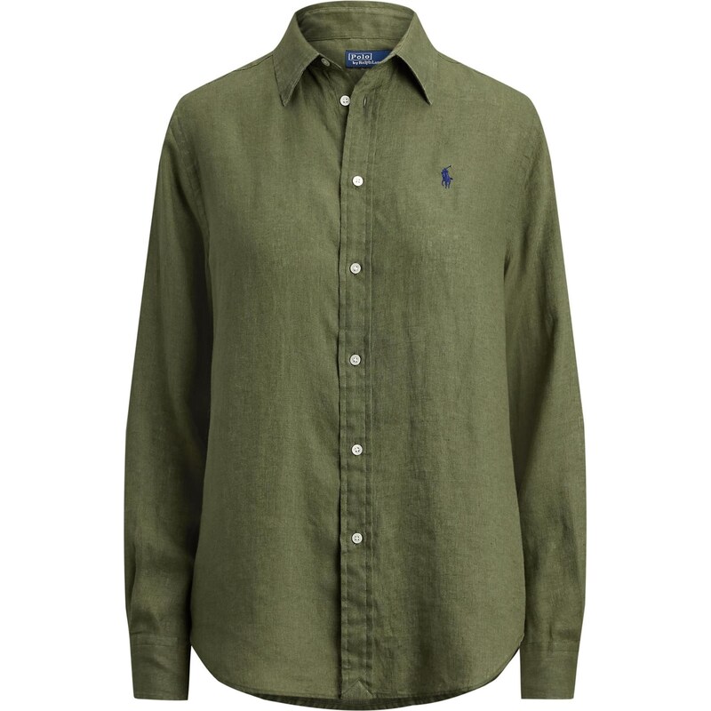 Polo Ralph Lauren Blúzka CLASSIC olivová 66383193