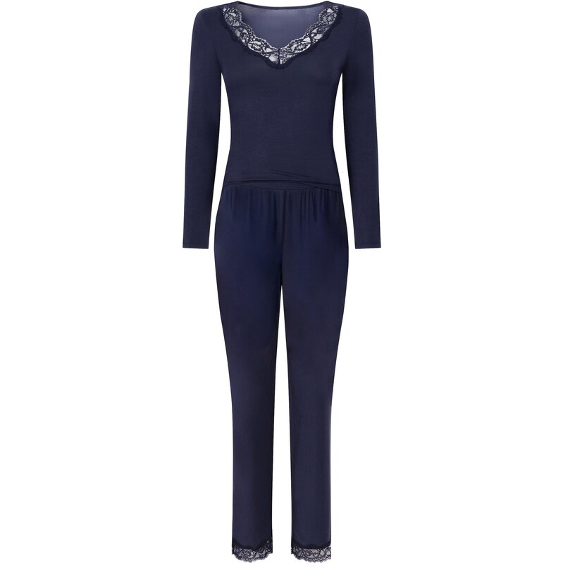 Hunkemöller Pyžamo námornícka modrá 66383228