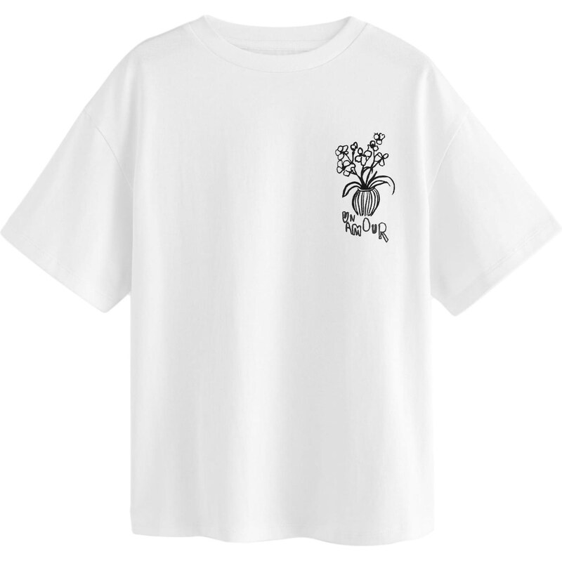 Next Tričko čierna / biela 66383240