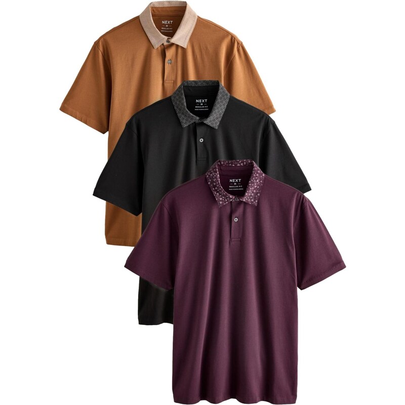 Next Tričko koňaková / farba lesného ovocia / čierna 66383274