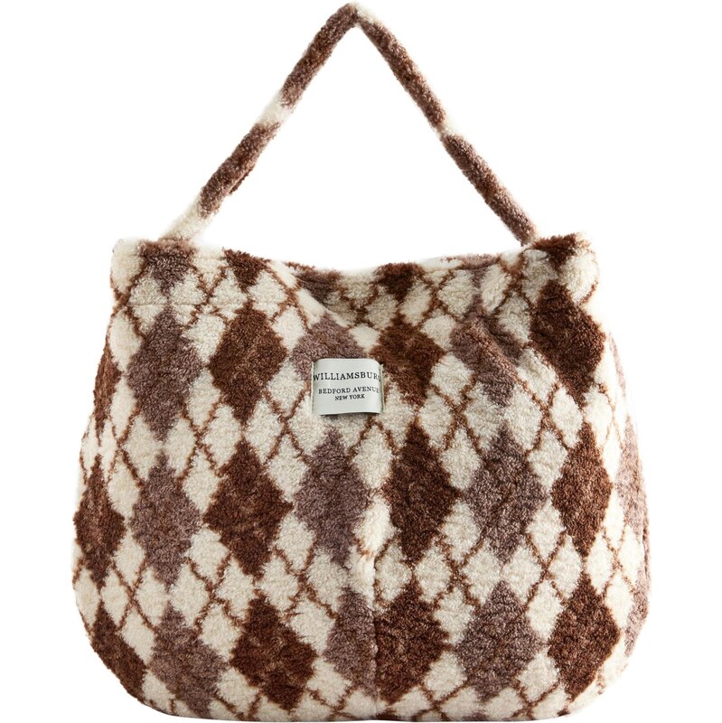 Next Kabelka na rameno Borg béžová / čokoládová 66383321