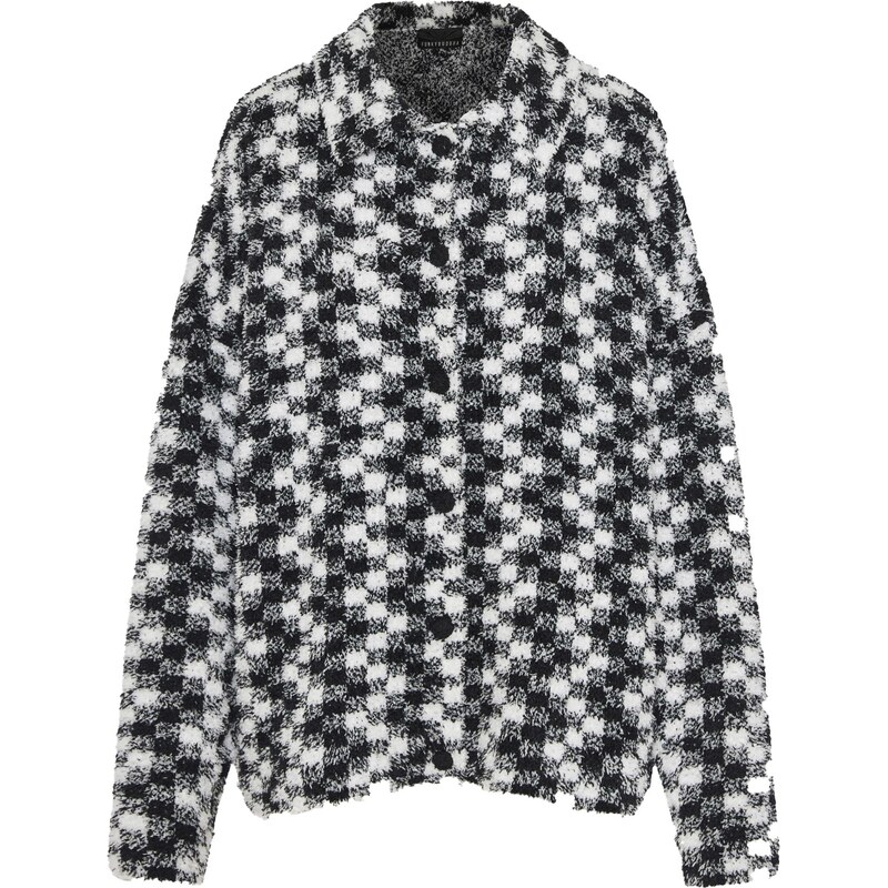 Funky Buddha Kardigán čierna / biela 66383366