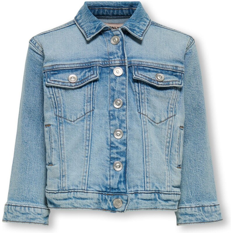 Only Mini Prechodná bunda KMGSMILLA svetlomodrá / žltá / pitaya / 66383420