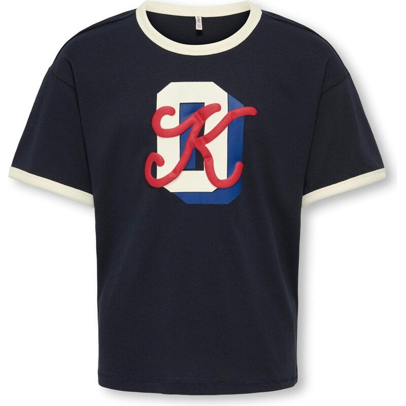 ONLY GIRLS Tričko KOGPELLA tmavomodrá / červená / biela 66383633