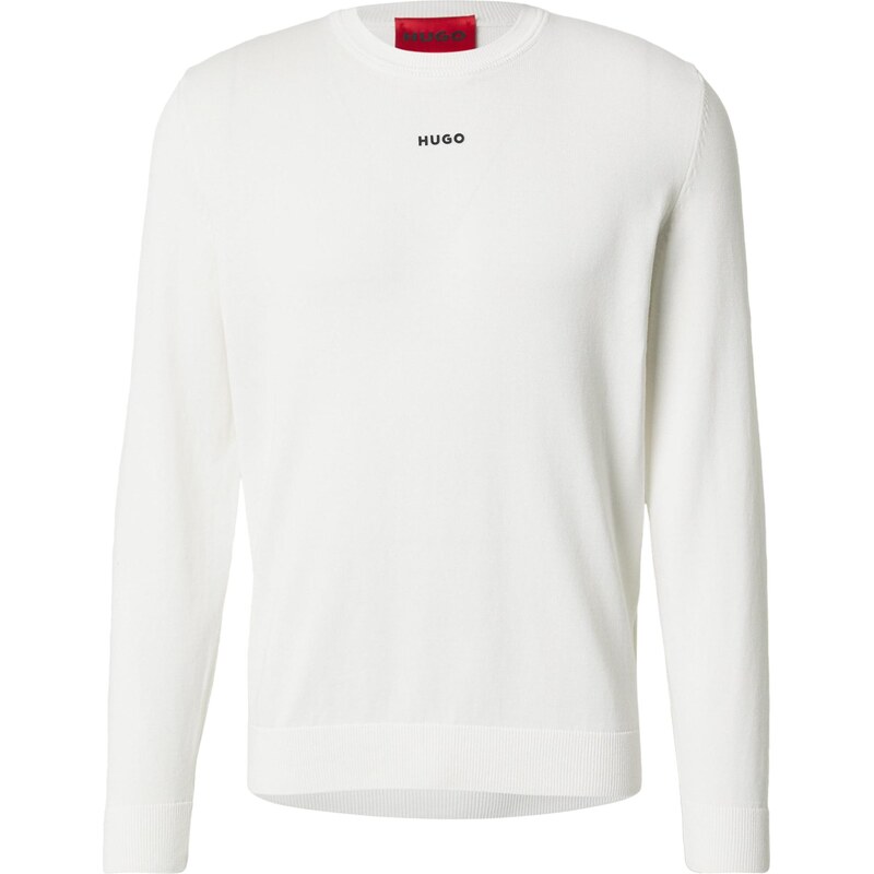 HUGO Sveter San Cassius-C2 slonová kosť / čierna 66383637