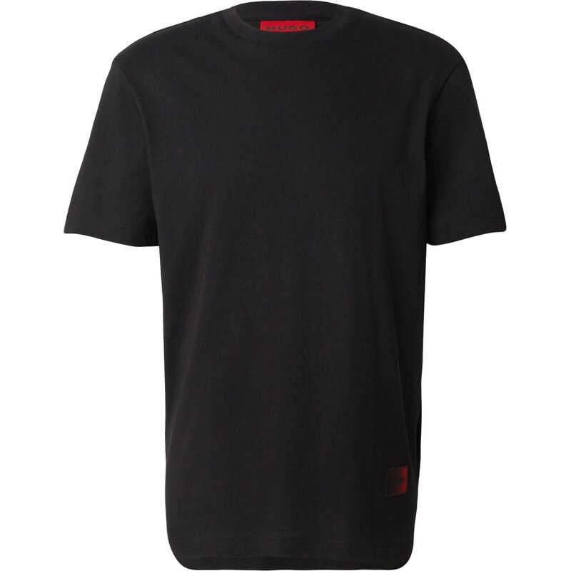 HUGO Tričko Danoto červená / čierna 66383643