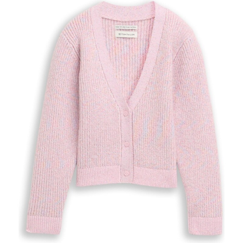 TOM TAILOR Kardigán svetlomodrá / zlatá / neónovo fialová / ružová 66383658