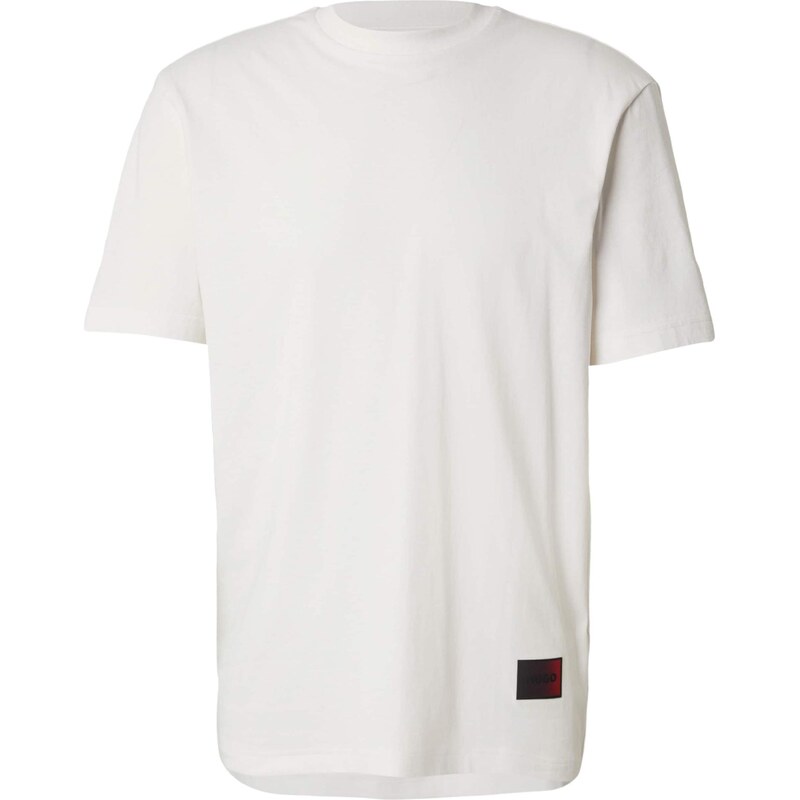 HUGO Tričko Danoto krémová / baklažánová / červená / čierna 66383646