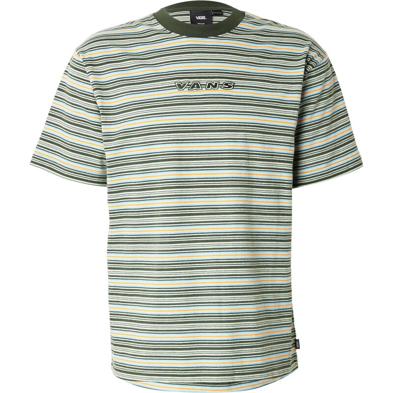 VANS Tričko Cameron krémová / svetlomodrá / olivová / oranžová 66383706