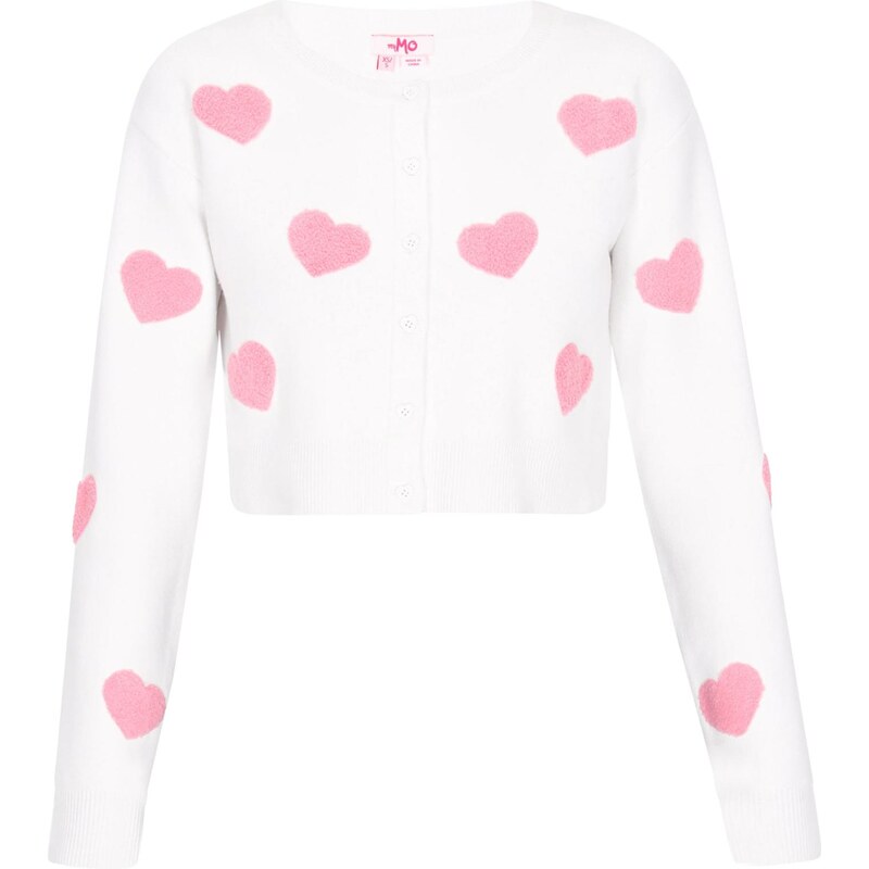 MYMO Kardigán svetloružová / šedobiela 66381491