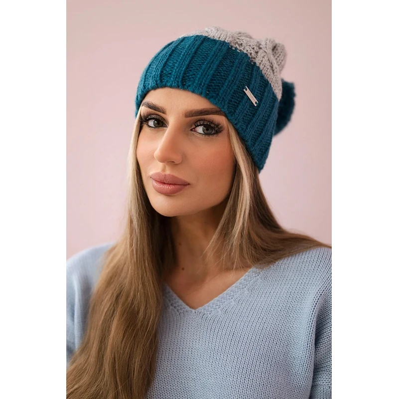 Kesi marka niezdefiniowana Čapica s fleece Paris K212 šedá+more 66384990