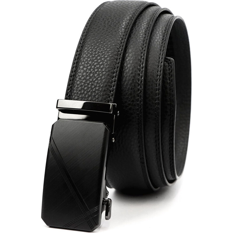 Čierny pánsky kožený opasok Gregorio G561 67422401