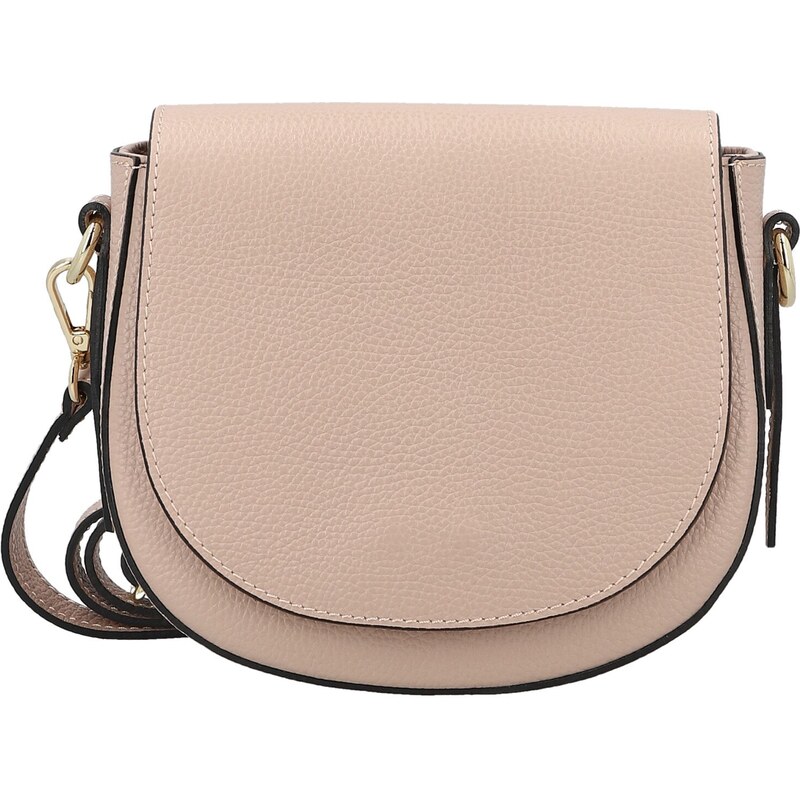 Dámska kožená crossbody kabelka staroružová - Delami Vera Pelle Olli 66403341