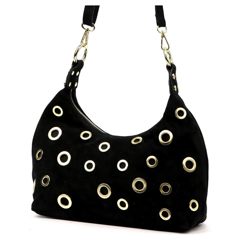 Kožená kabelka Luka čierna KZ2260062 66389368