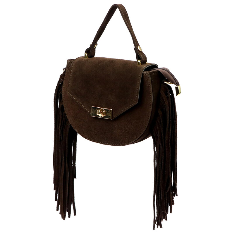 Kožená kabelka Luka hnedá KZ2259502 66389374