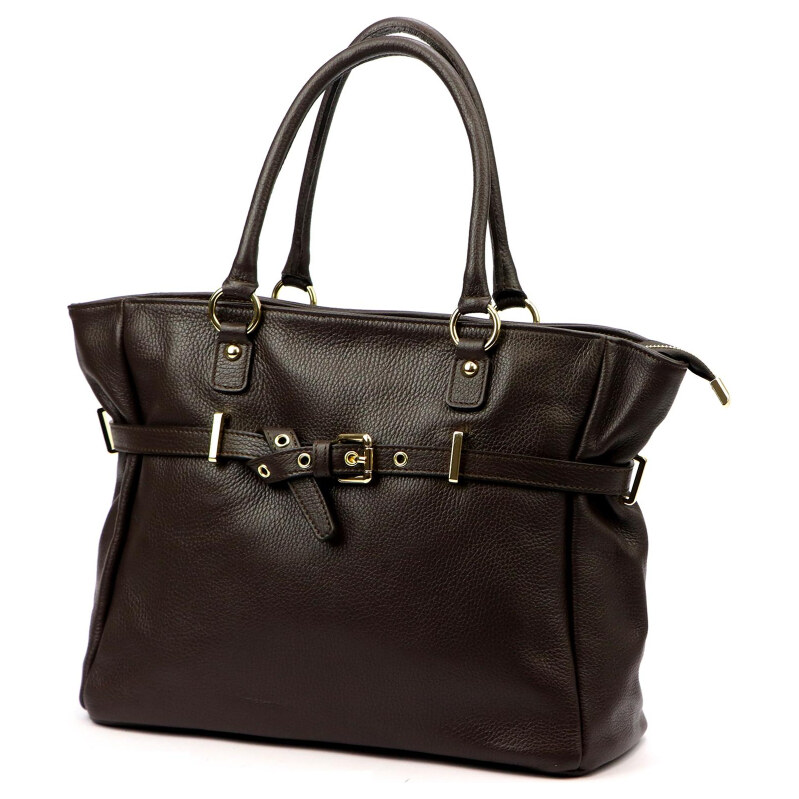 Kožená kabelka Luka hnedá KZ2260068 66389376