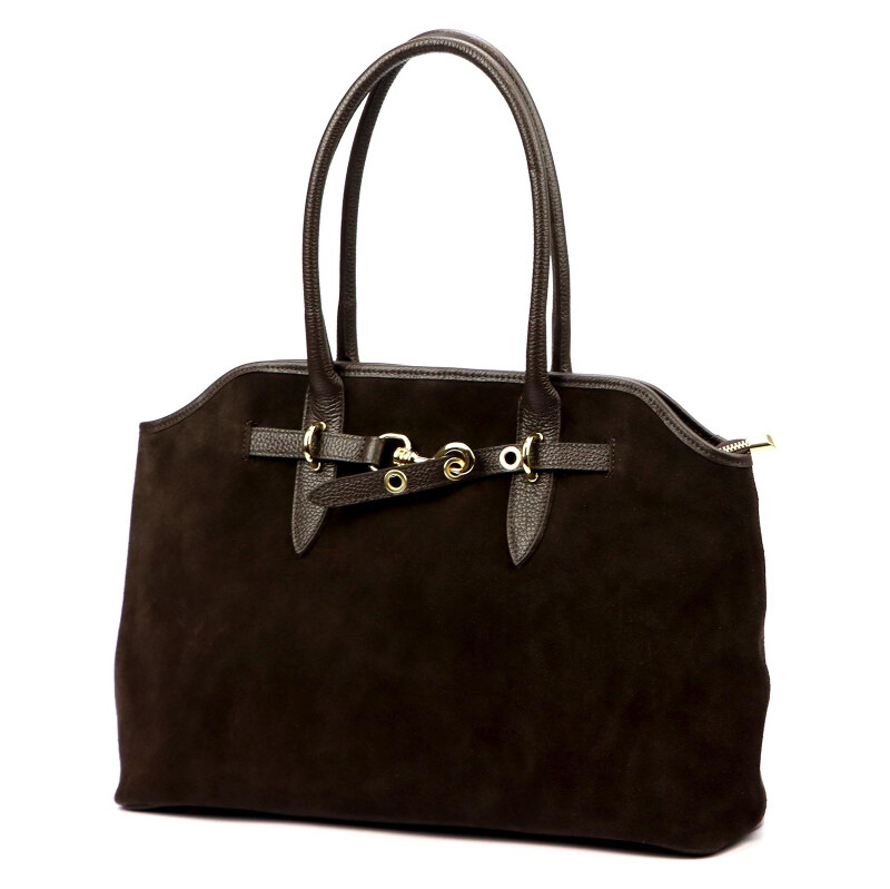 Kožená kabelka Luka hnedá KZ2260042 66389384