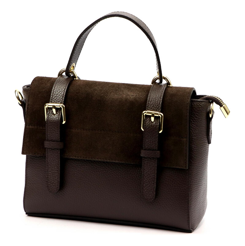 Kožená kabelka Luka hnedá KZ2260047 66389387