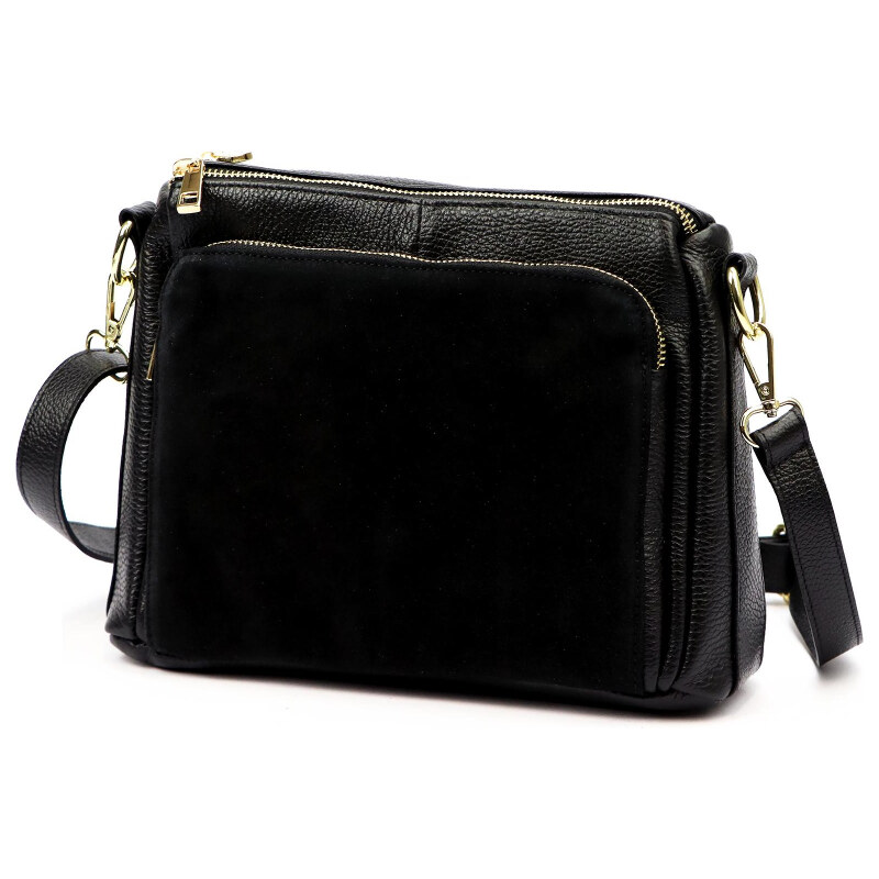 Kožená kabelka Luka čierna KZ2259616 66389389