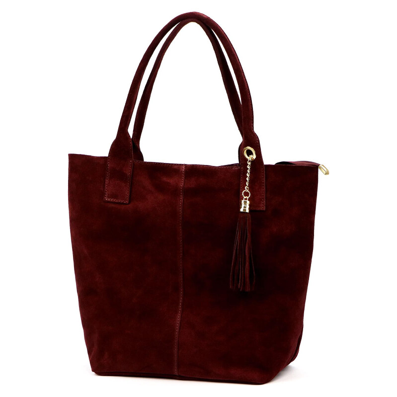 Kožená kabelka Luka vínová KZ2259796 66389396