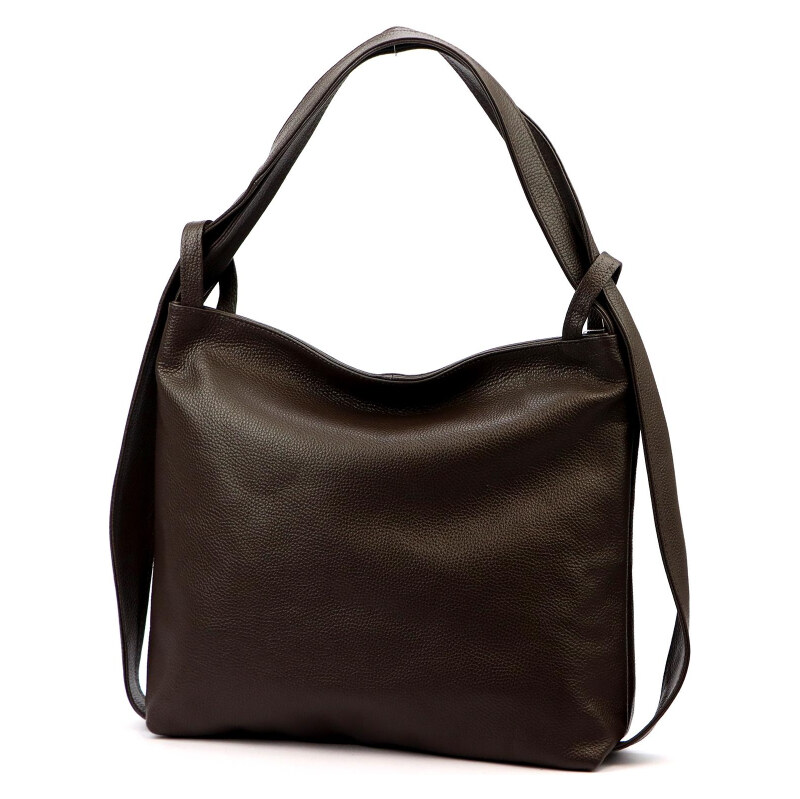 Kožená kabelka Luka hnedá KZ2259614 66389405