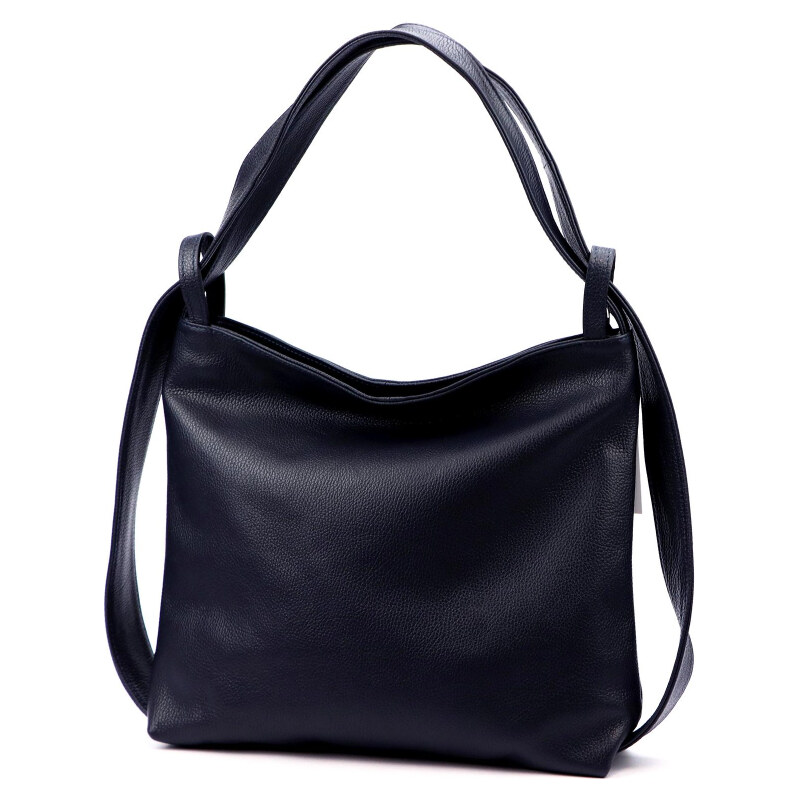 Kožená kabelka Luka modrá KZ2259611 66389406