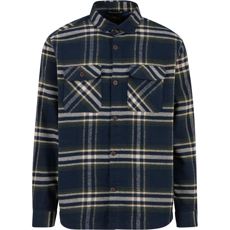 FYNCH-HATTON Košeľa svetlobéžová / námornícka modrá / tmavozelená 66392794