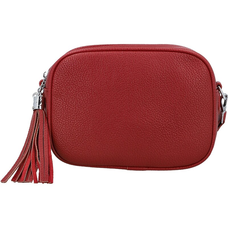 Dámska crossbody kabelka červená - Paolo bags Ilana červená 66455117