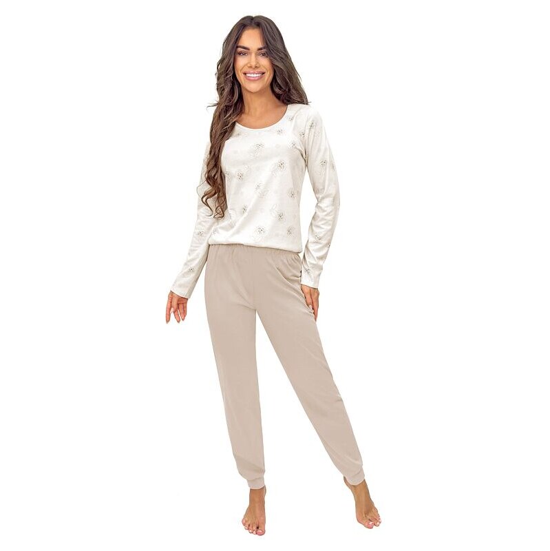 Donna Dámske pyžamo Sandi long béžové 66397820