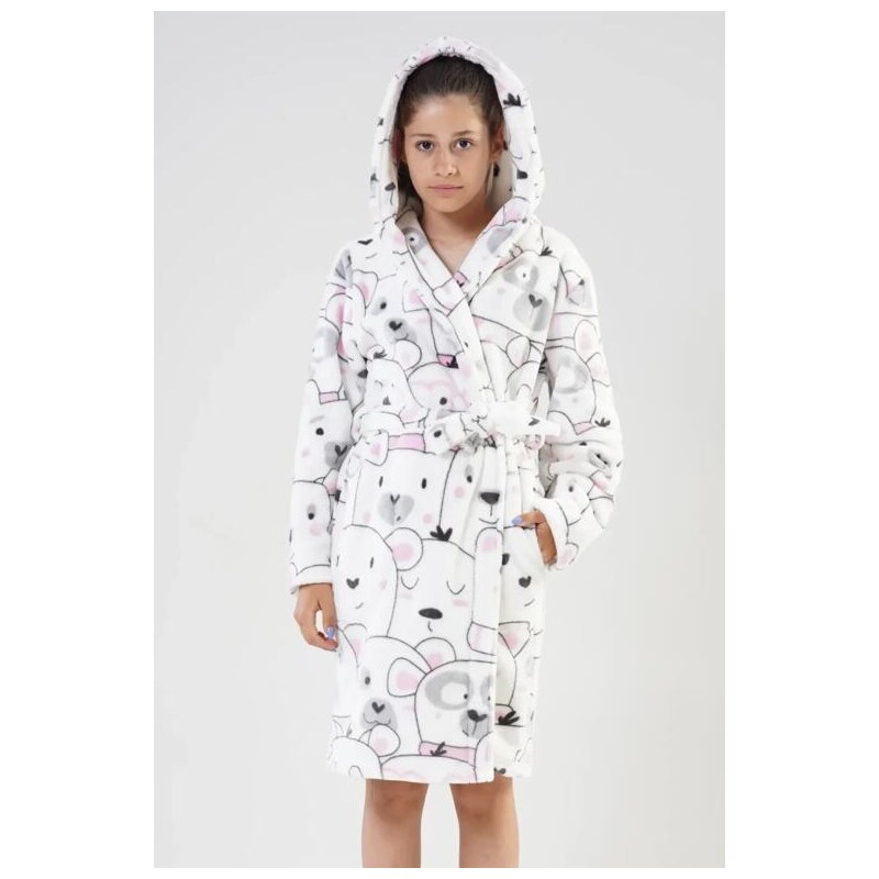 Vienetta Secret Detský župan Polar Bear biely s medveďmi 66437645