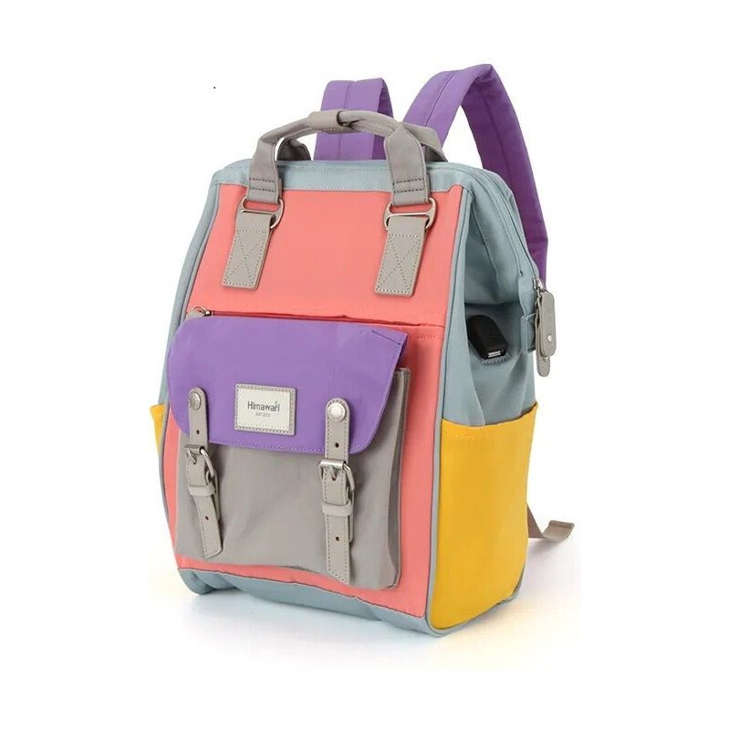 Himawari multifunkčný batoh s USB Multi Trikolor 19L 65229769