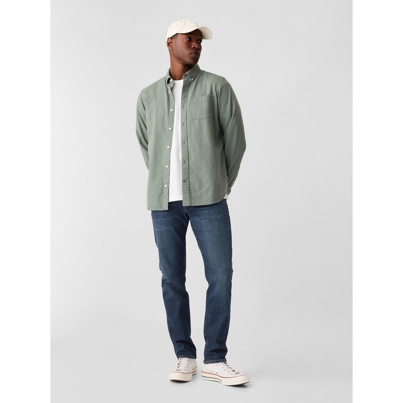 Tmavomodré pánske slim fit rifle GAP Gapflex 50670862