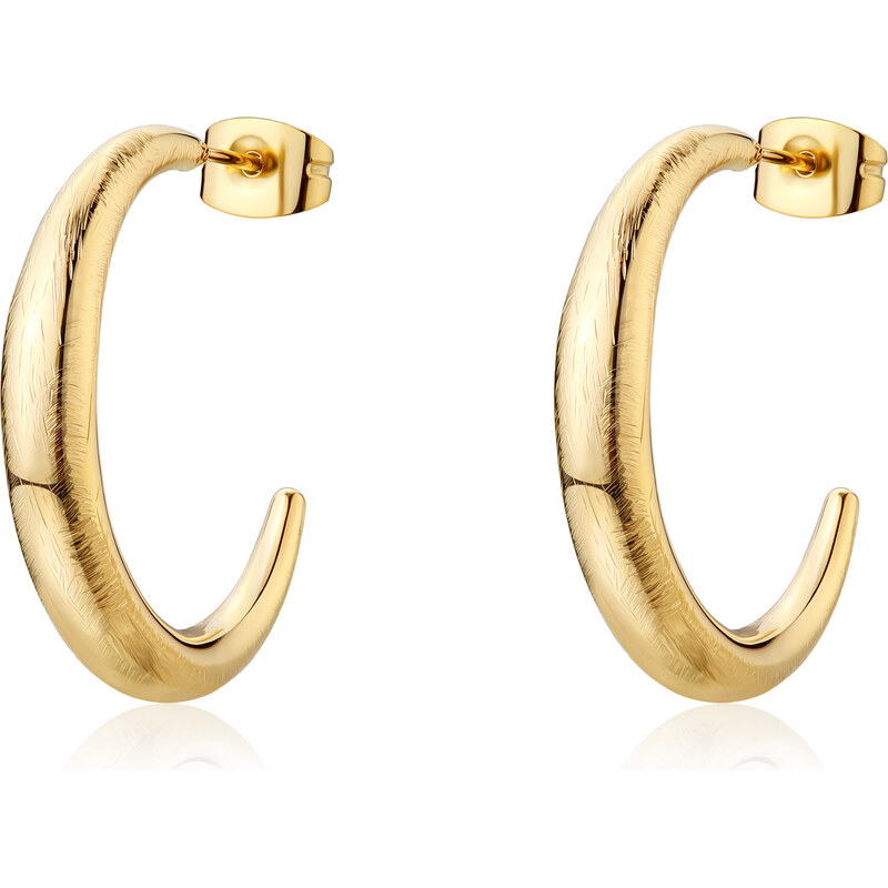 SAgapõ Kruhové pozlátené náušnice Chunky SHK123 66590764