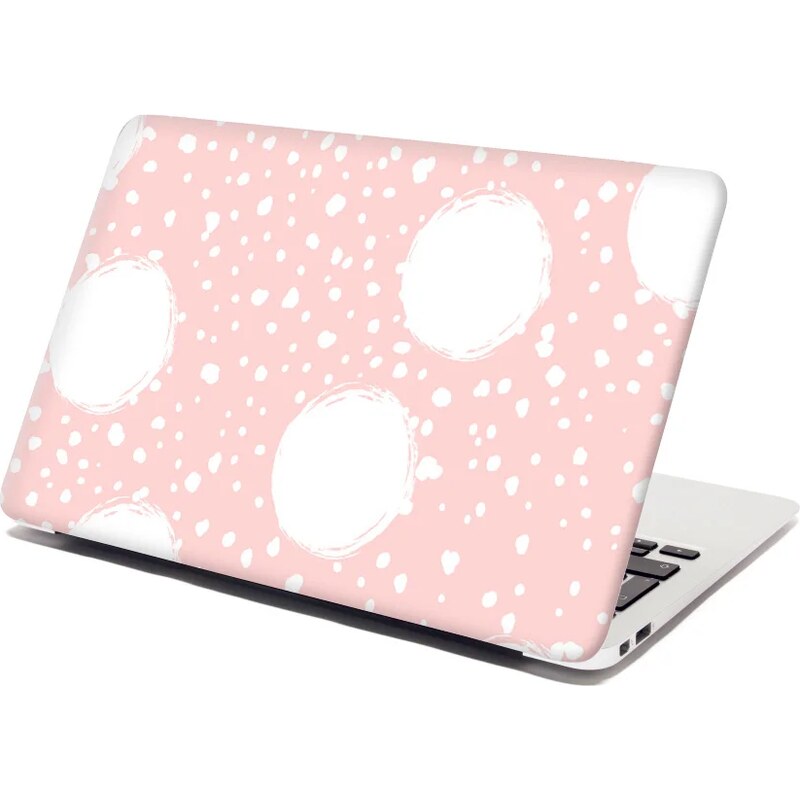 Sablio Samolepka na notebook Biele fľaky 65100033