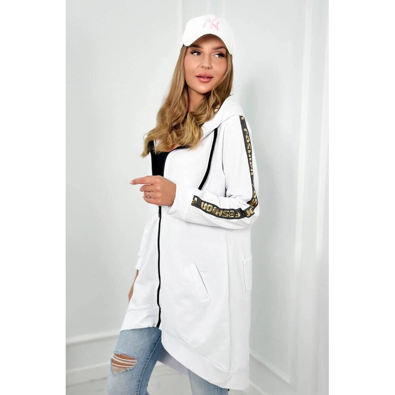 Kesi Mikina so zipsom na chrbte čierna s kapucňou 66795861