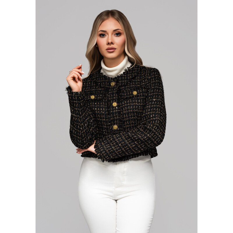 Edoti Womens jacket with wool and sequins OW-BLZB-0101 v1 66406816