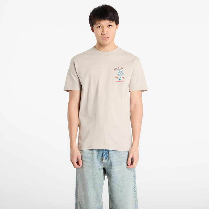 OBEY Clothing Tričko OBEY Bad Ideas Eagle Classic T-Shirt Silver Grey 66409533