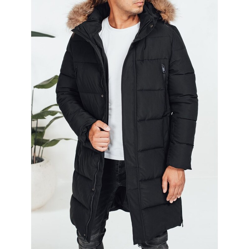Dstreet Prešívaná čierna bunda na zimu pre pánov 66406875