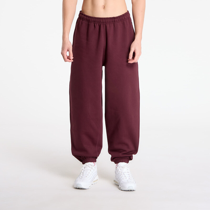 Tepláky Nike Solo Swoosh Mens Cuffed Fleece Pants Burgundy Crush/ 66419529