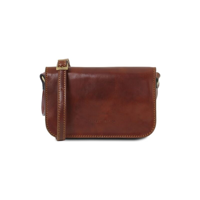Kožená crossbody kabelka s chlopňou Carmen Tuscany Leather 66355472