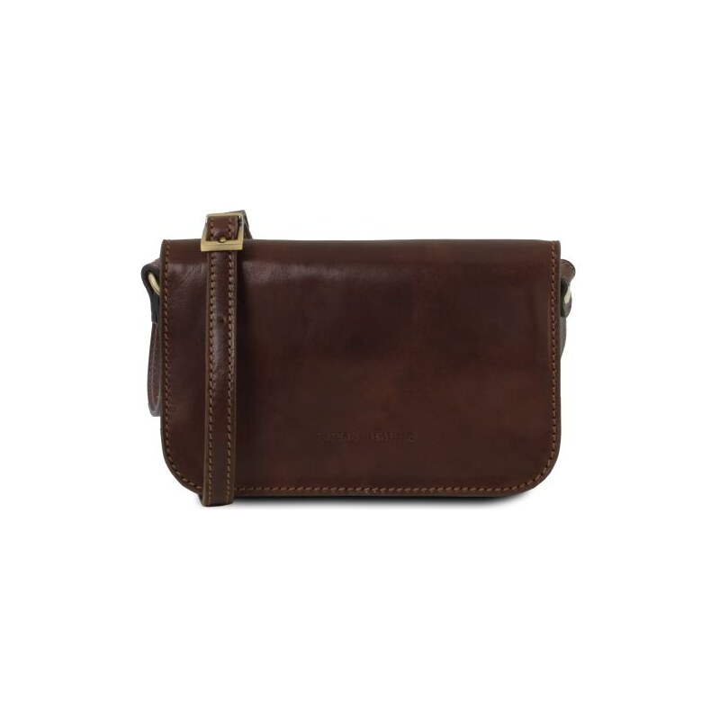Kožená crossbody kabelka s chlopňou Carmen Tuscany Leather 66355474