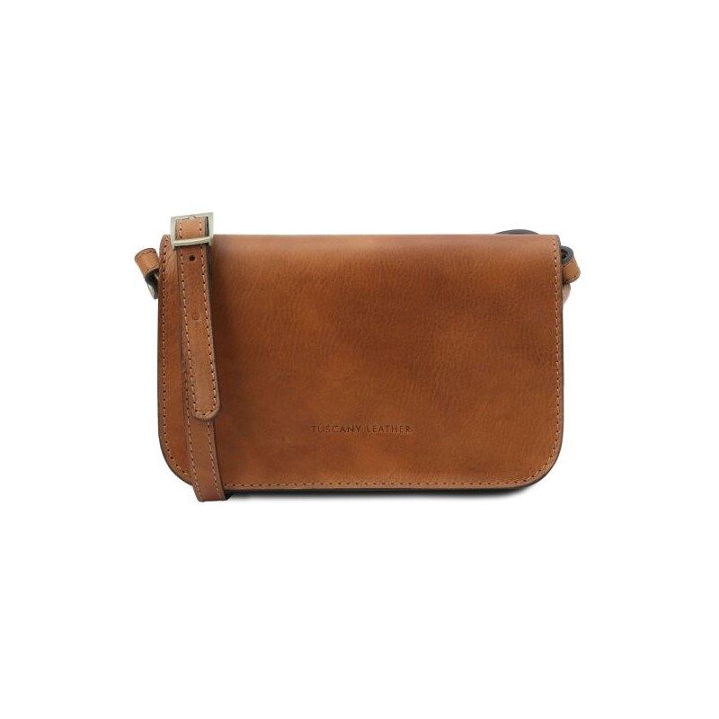 Kožená crossbody kabelka s chlopňou Carmen Tuscany Leather 66355471